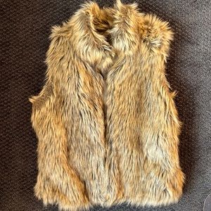 Faux fur vest